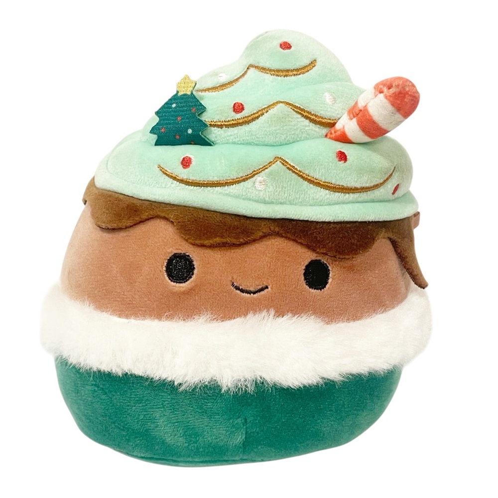 Squishmallows 5” Christmas Holiday Ernesto‎ the Peppermint Latte